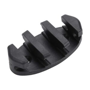 Zig Zag Cleat, Boat Folding Cleat 3.5 * 0.9 * 1.7 Inch Plastic Nylon Kayak Marine Dock Cleats for Canoes Boat Deck Marine Fishing Rigging Accessories (Black)