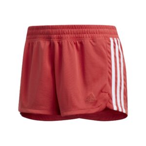 adidas women's 3-stripes knit short black/white 2x