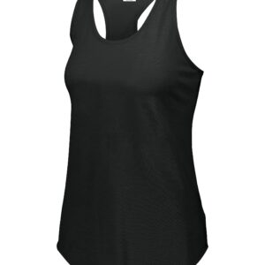 Augusta Sportswear Womens Lux Tri-blend Tank, Black Heather, 2XL