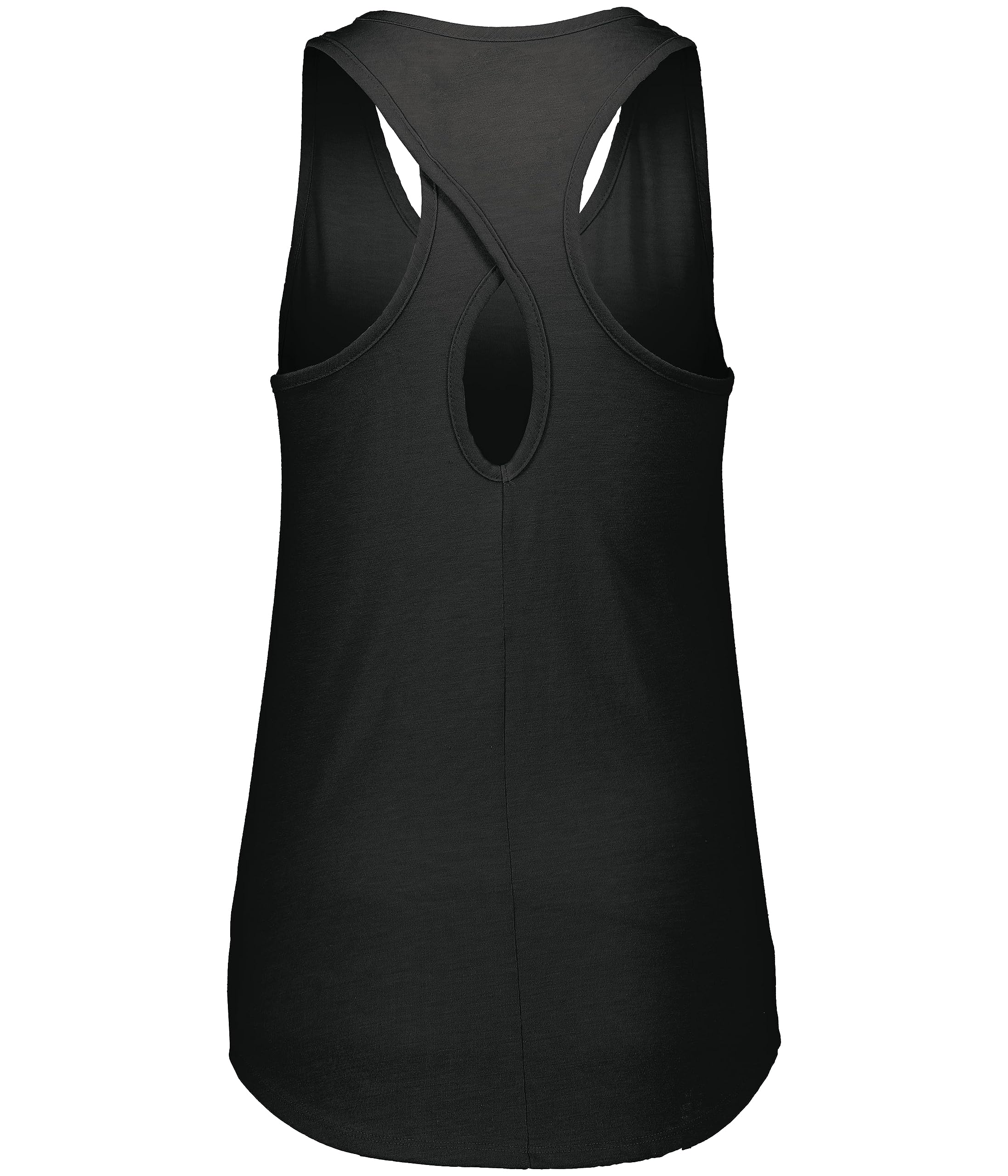 Augusta Sportswear Womens Lux Tri-blend Tank, Black Heather, 2XL