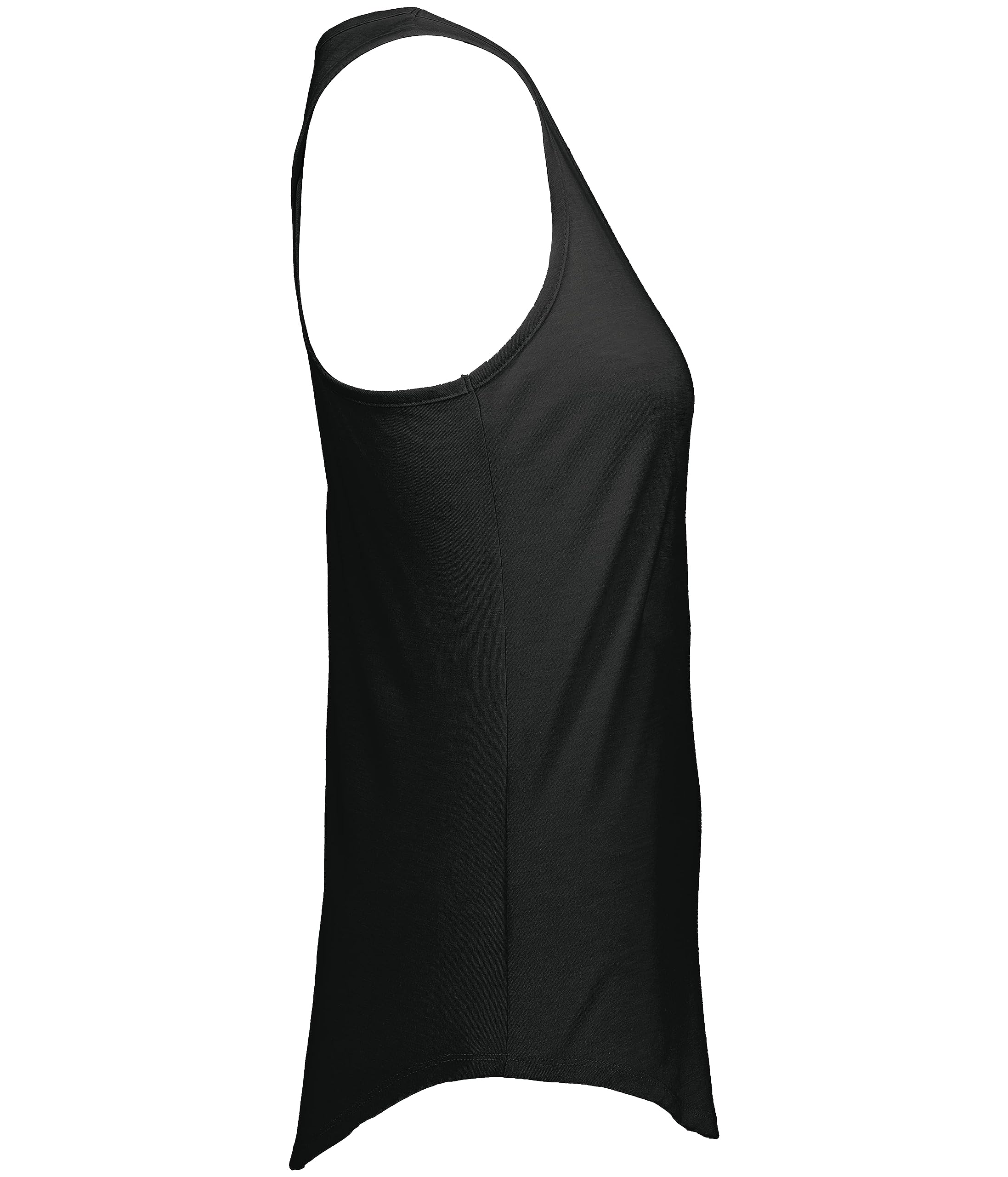 Augusta Sportswear Womens Lux Tri-blend Tank, Black Heather, 2XL