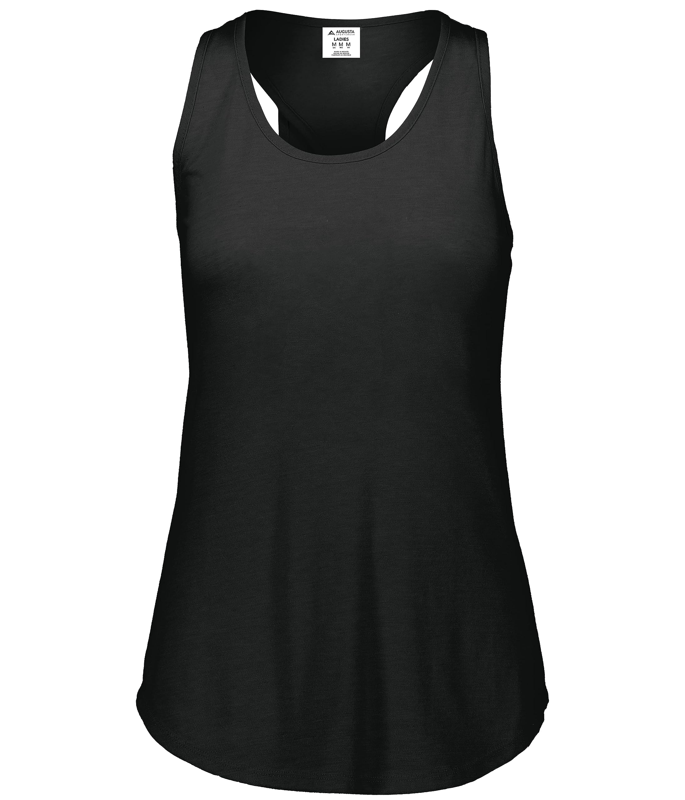 Augusta Sportswear Womens Lux Tri-blend Tank, Black Heather, 2XL