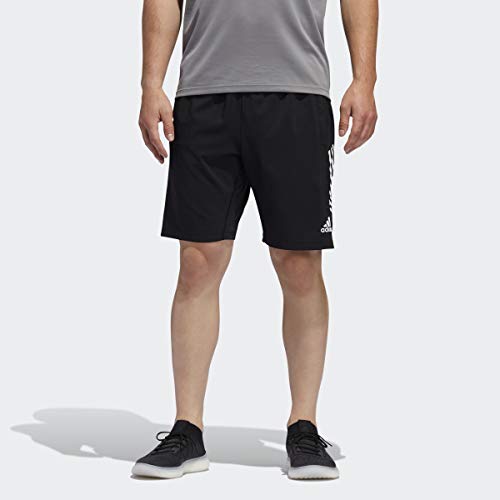 adidas Men's 4KRFT 3-Stripe+ Woven 9-Inch Short Black Medium