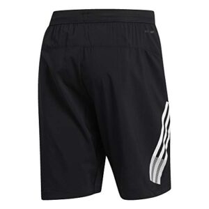 adidas Men's 4KRFT 3-Stripe+ Woven 9-Inch Short Black Medium