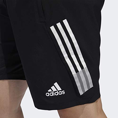 adidas Men's 4KRFT 3-Stripe+ Woven 9-Inch Short Black Medium