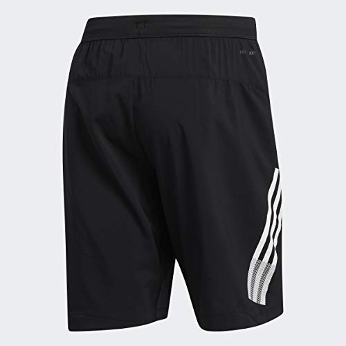 adidas Men's 4KRFT 3-Stripe+ Woven 9-Inch Short Black Medium