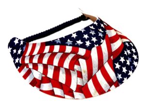 the incredible sunvisor patriotic flag patterns perfect for summer! made in the usa!! (flag 1)