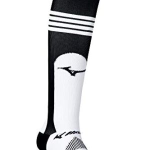 Mizuno Womens Performance OTC Stirrup Sock, Black, Large US