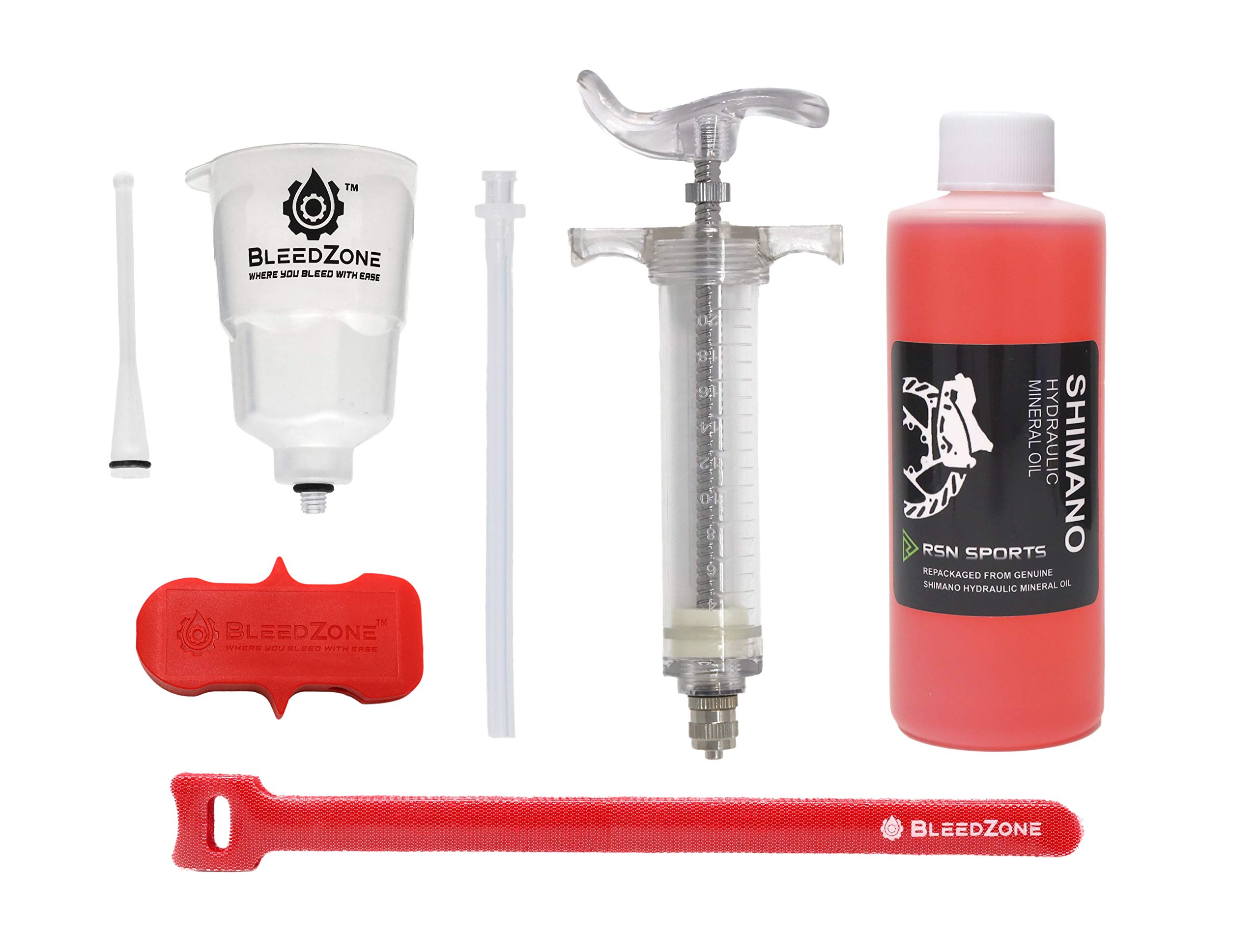 RSN Sports Bleed Kit for Shimano MTB Brakes with Pro Syringe and Mineral Oil