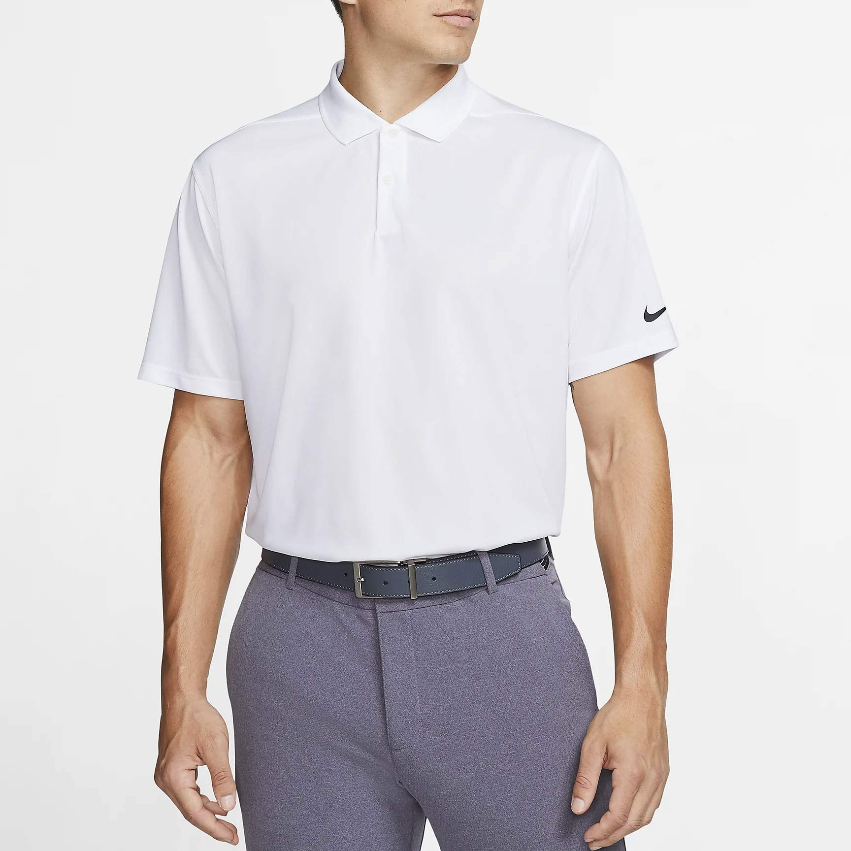 Nike Men's Nike Dri-fit Victory Polo, White/Black, Small