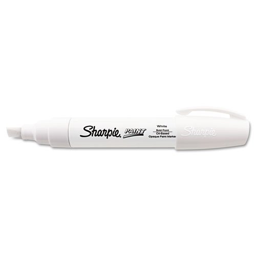 SHARPIE Oil Based Paint Marker, Bold Point, White, (3 Pack)