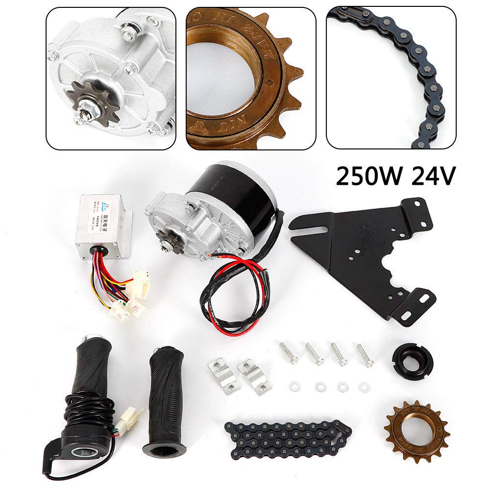 Electric Bicycle Motor Conversion Kit E-Bike Cycling Conversion Kit for 16"-28" Bike 24V 250W (US Stock)