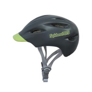 Adjustable Toddler Bike Helmet, Built in Visor with Removable Washable Inner Lining, XS Ages 2-4 Years for Boys and Girls, Perfect for Cycling, Scooters, Grey-Green