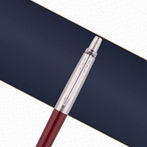 Parker Jotter Originals Ballpoint Pen, Classic Red Finish, Medium Point, Blue Ink, 1 Count