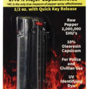 Wildfire 1.4% MC 1/2 oz pepper spray hard case with quick release keychain black