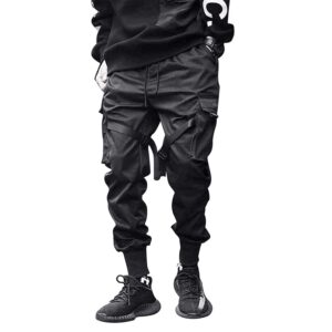 aelfric eden mens jogger pants japanese cargo sweatpants tactical pant multi-pockets techwear hip hop streetwear