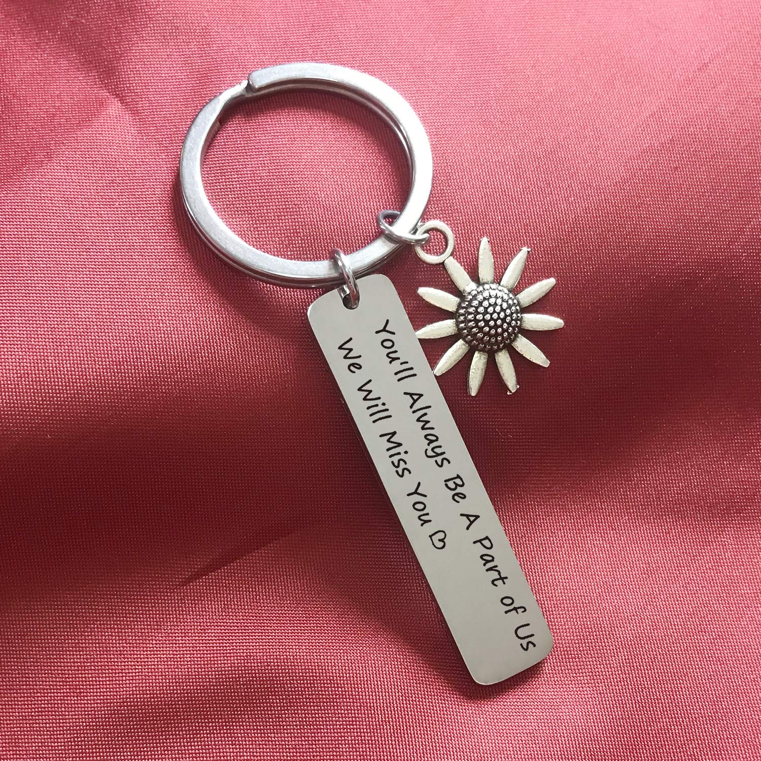 De&ai Coworker Retirement Keychain, Stainless Steel Keychain Gift for Colleague Leaving or Retiring, Unisex Keychain - Timeless Impression