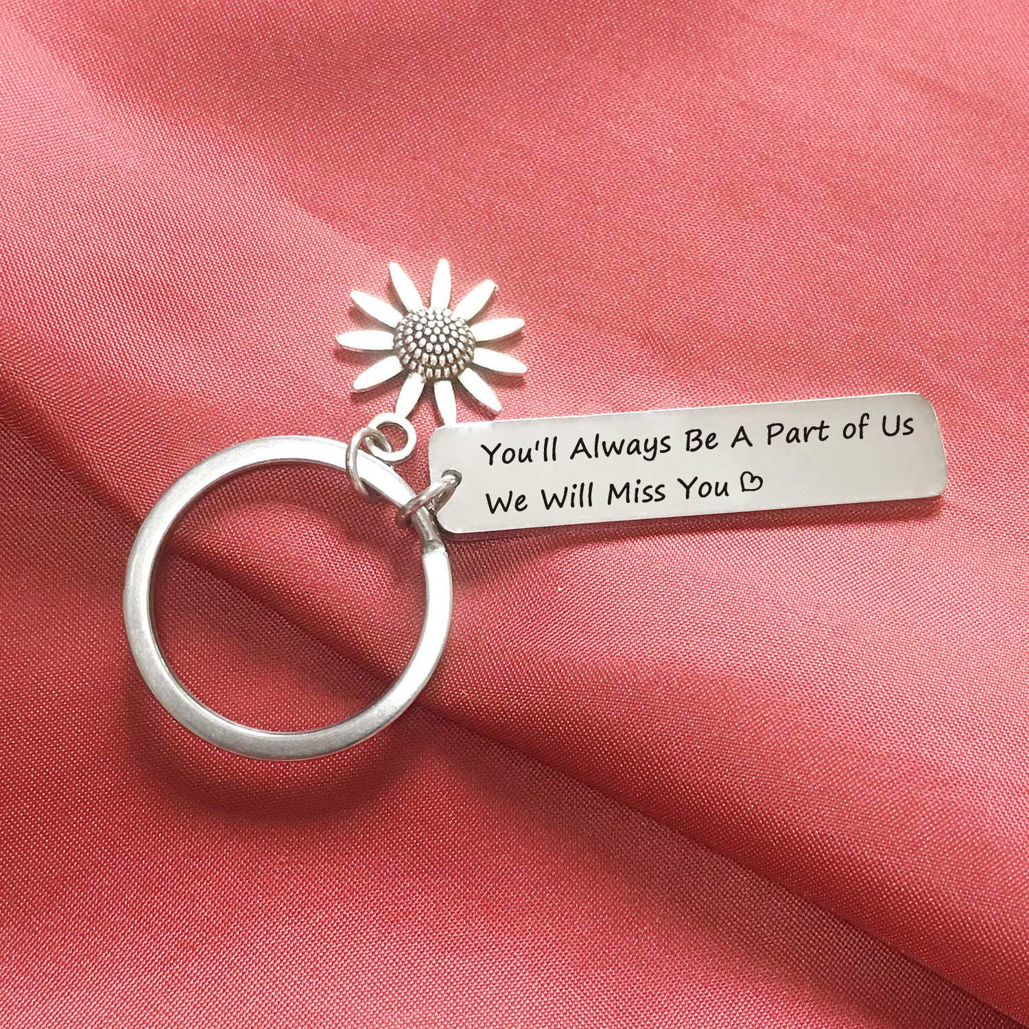 De&ai Coworker Retirement Keychain, Stainless Steel Keychain Gift for Colleague Leaving or Retiring, Unisex Keychain - Timeless Impression