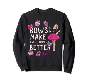 nickelodeon jojo siwa cute bows make everything better sweatshirt