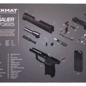 TekMat Cleaning Mat for use with Sig Sauer P365, Black (TEK-17-SIGP365)