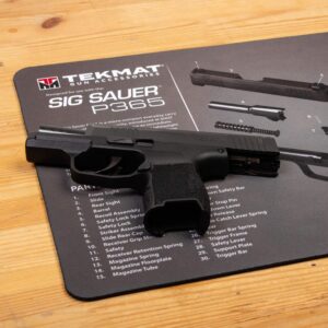 TekMat Cleaning Mat for use with Sig Sauer P365, Black (TEK-17-SIGP365)