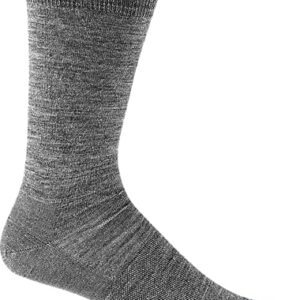 Darn Tough Men's Solid Crew Lightweight Sock (Style 6032) - Gray, Large