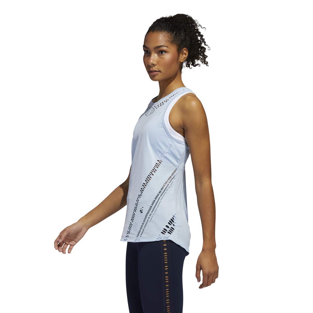 adidas Women's Primeblue Tank Easy Blue Large