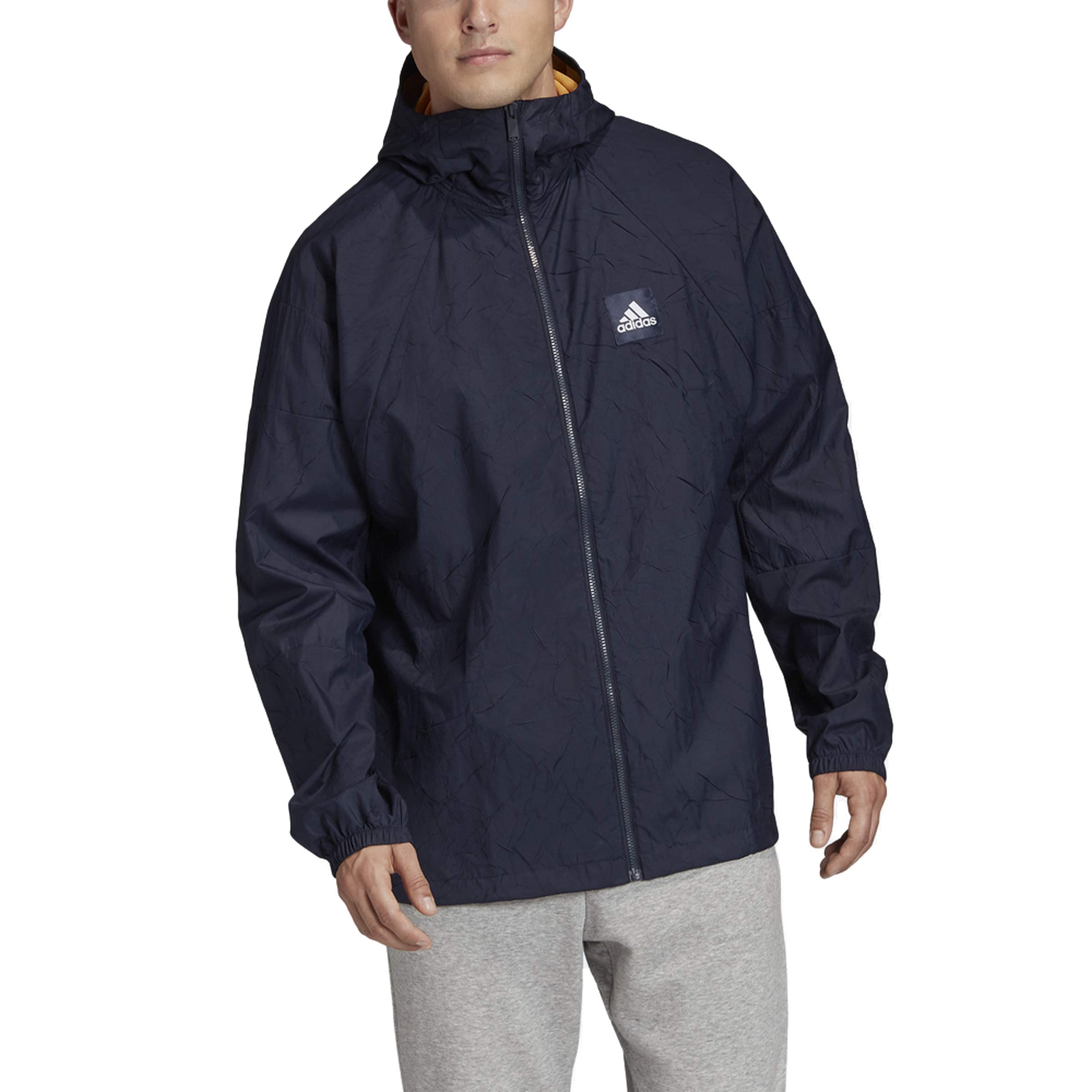 adidas Men's W.N.D. Jacket Primeblue Legend Ink Small