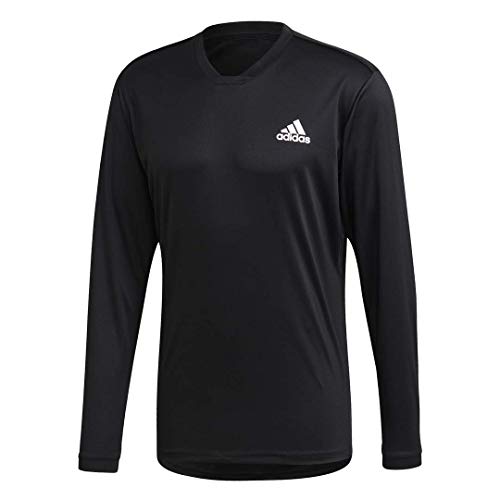 adidas Uv Protect Ls, Black/White/White, Small