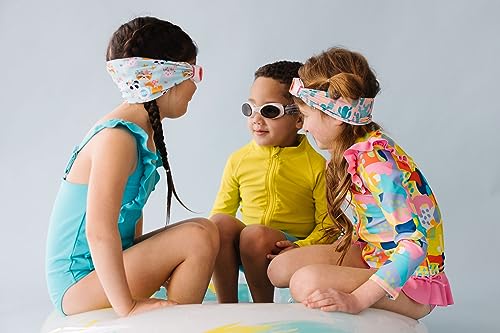 Splash Place SWIM GOGGLES with Fabric Strap - RAINBOW UNICORN | Fun, Fashionable, Comfortable - Adult & Kids Swim Goggles