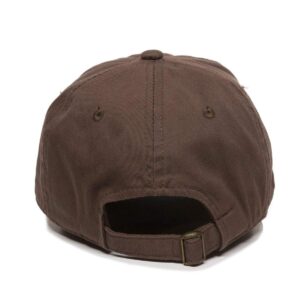 DSGN By DNA Groom Cursive Dad Baseball Cap Embroidered Cotton Adjustble Dad Hat Brown