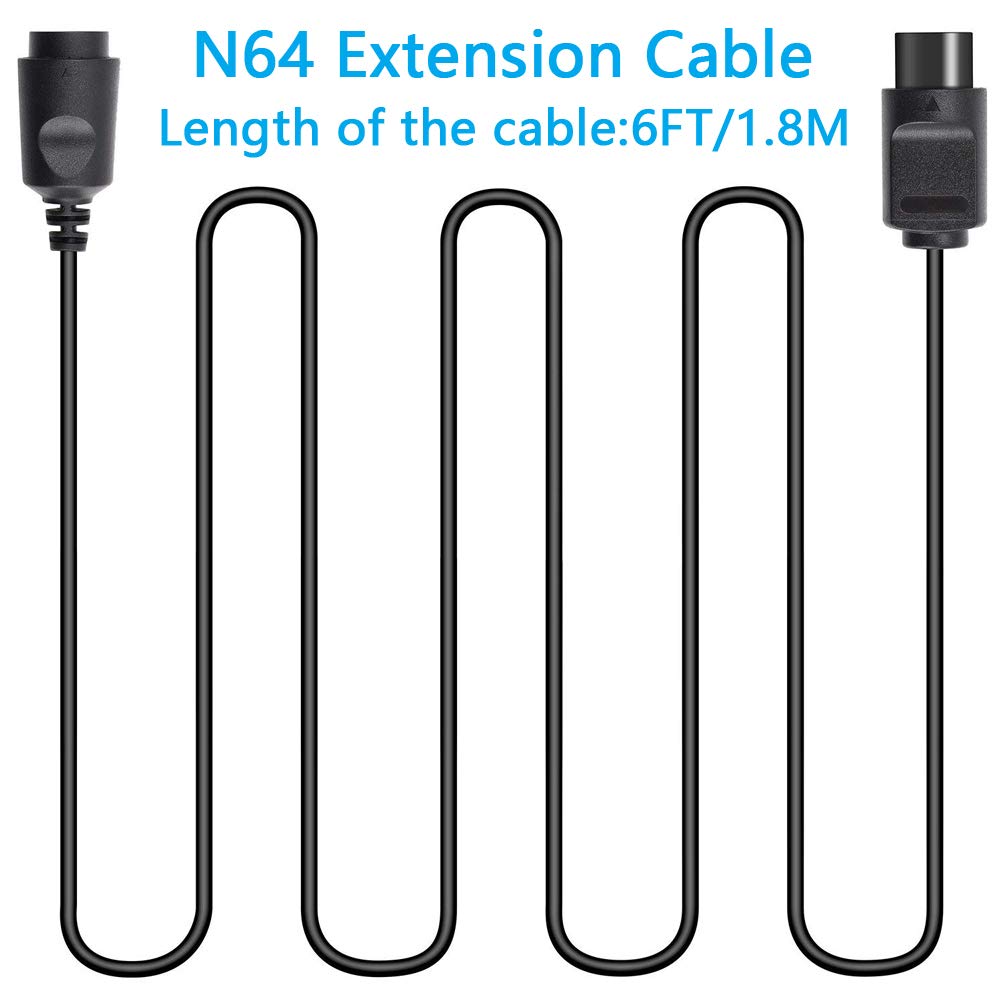 Ssgamer N64 Extension Cables for Nintendo N64 64 Controller (4 Packs)