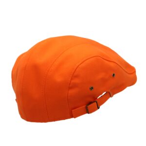 Newsboy Hat Original Clean Up Adjustable Style Ivy Hat MAAD0894 (Orange)