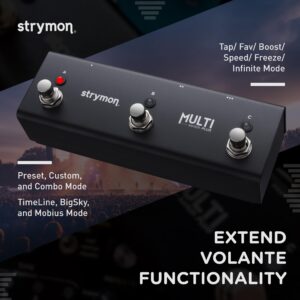 Strymon MultiSwitch Plus Footswitch for Guitar Effects, Compatible with most Strymon Pedals