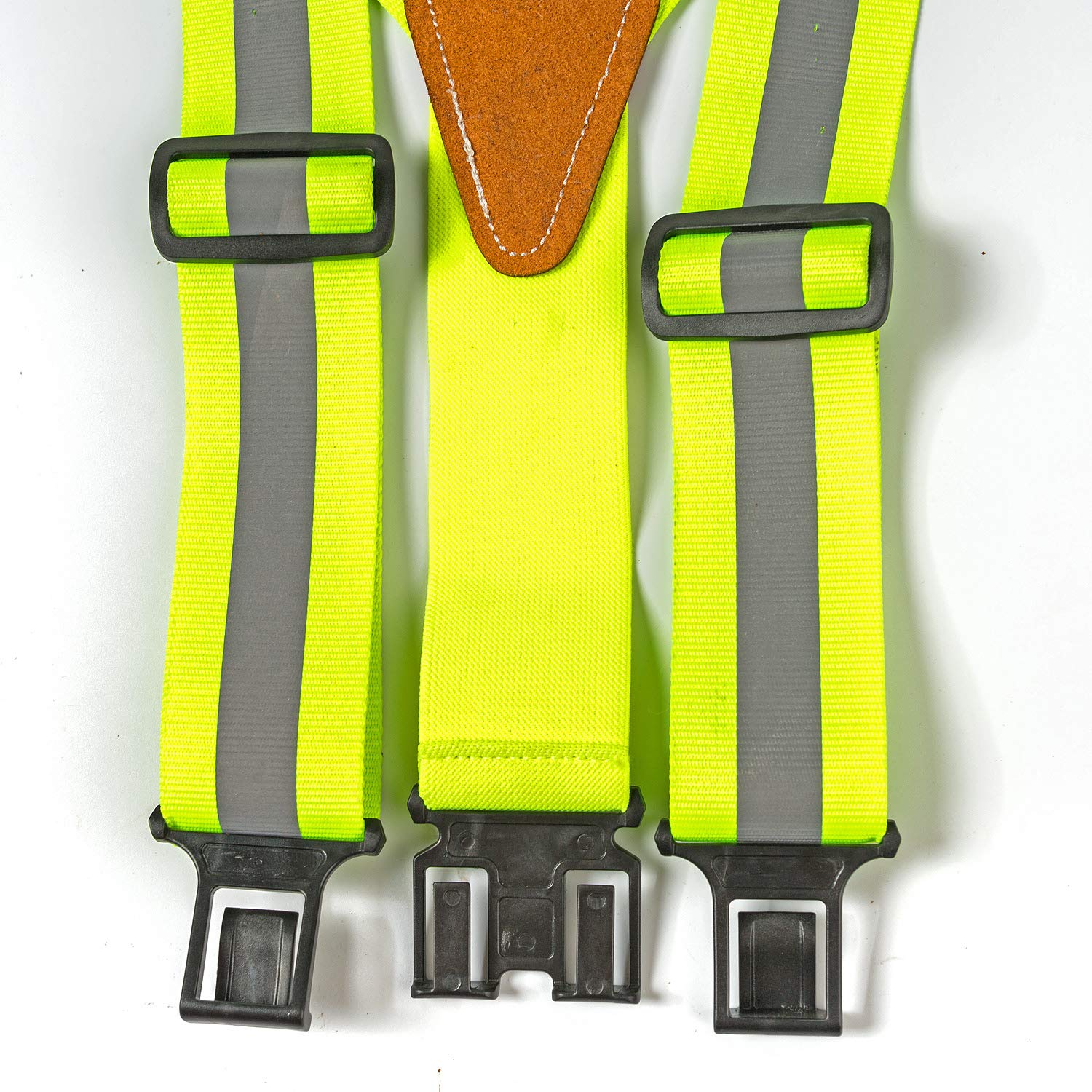 ELOTOUGH Reflective Safety Suspenders| Perry suspenders with hook end non-metal suspenders for casual dress,work place, tactical duty belt