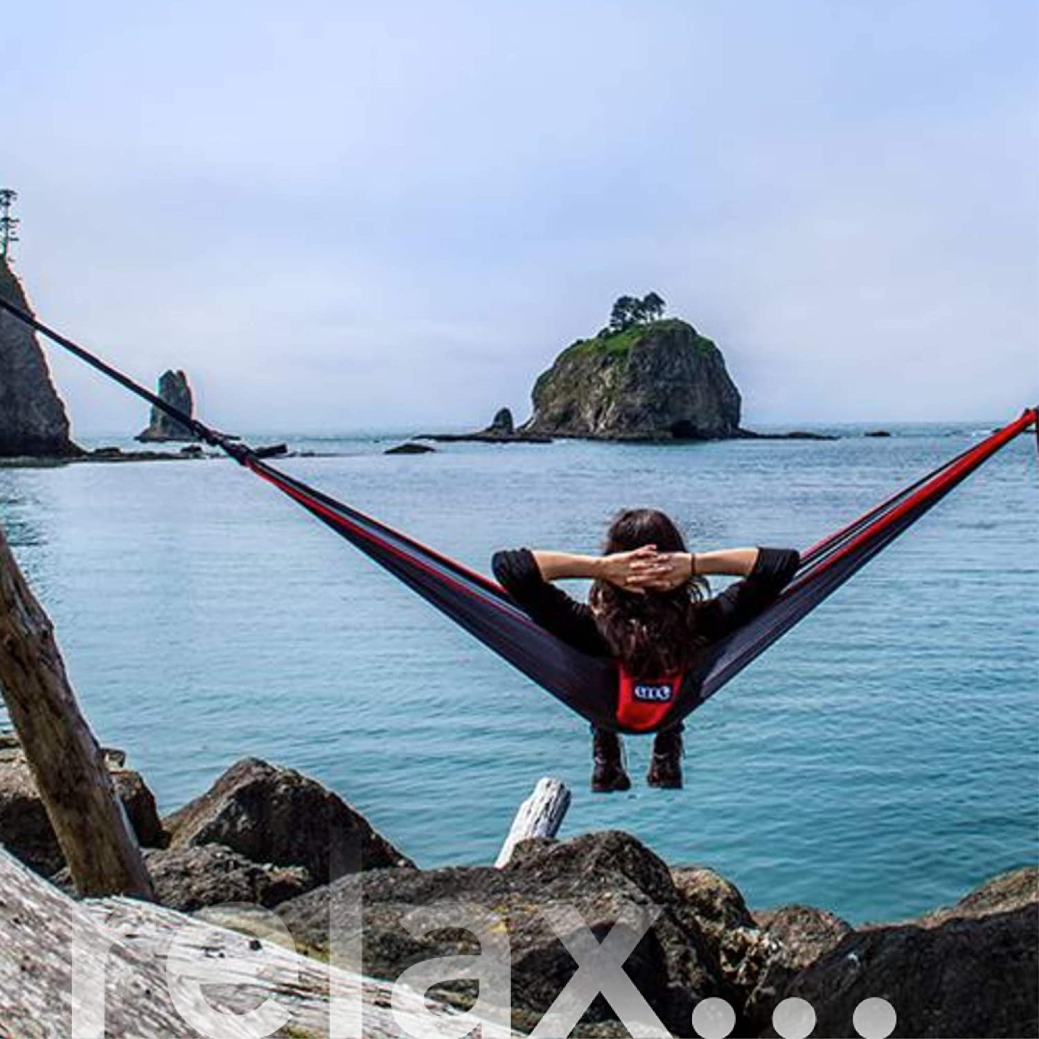 ENO Atlas Suspension System - Tree Strap for Hammock - Accessories for Camping, Hiking, and Backpacking - Black/Royal