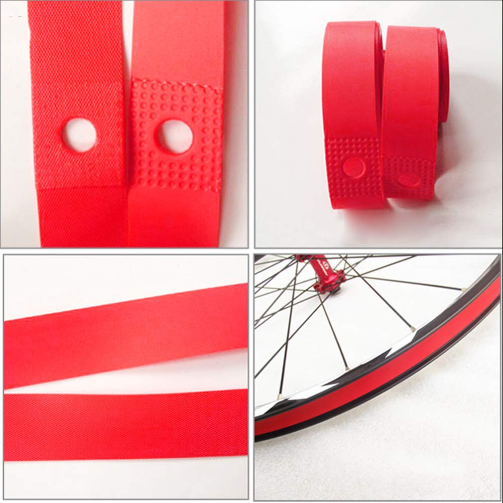 LIOOBO 1 Pcs Tires Protective Cushion Rim Tape Resilience Rim Strip 26 Tyre Cushion Bike Red 700c Protective Cushion Cover