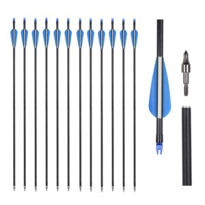 fiberglass archery target arrows 32 inch for youth children women beginner shooting practice with compoud recurve bow