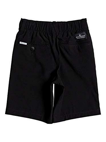 Quiksilver Boys' Big Union Amphibian Water Friendly 4 Way Stretch Hybrid Chino Short, Black, 25/10