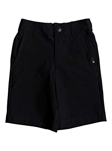 Quiksilver Boys' Big Union Amphibian Water Friendly 4 Way Stretch Hybrid Chino Short, Black, 25/10