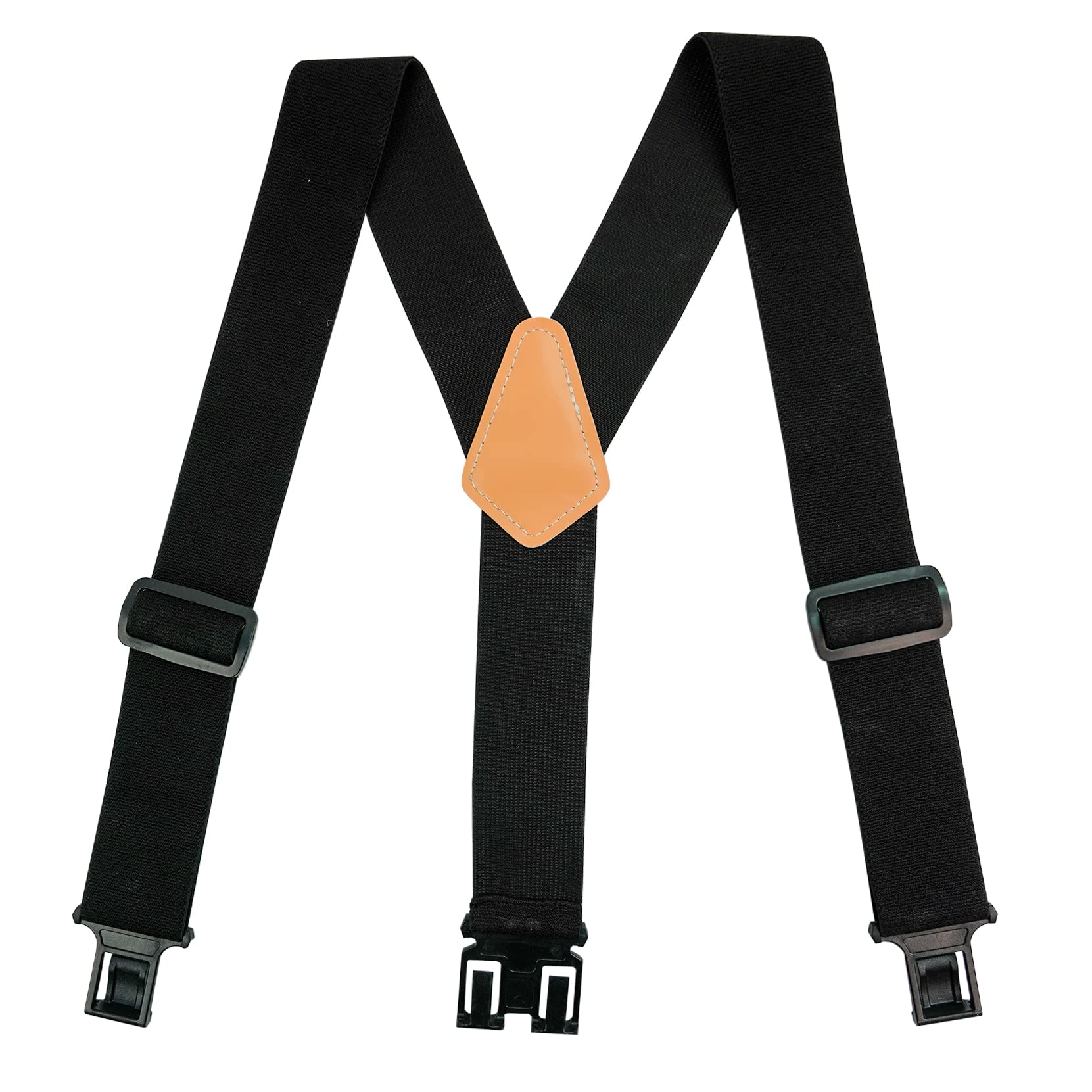 MELOTOUGH Belt Clip suspenders Men Perry suspenders with 2 inch width,non-metal suspenders for casual dress,work place