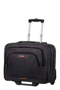 american tourister roller case, black (black/orange), 44 centimeters