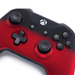 Shadow Red XB One S UN-MODDED Custom Controller (with 3.5 Jack)