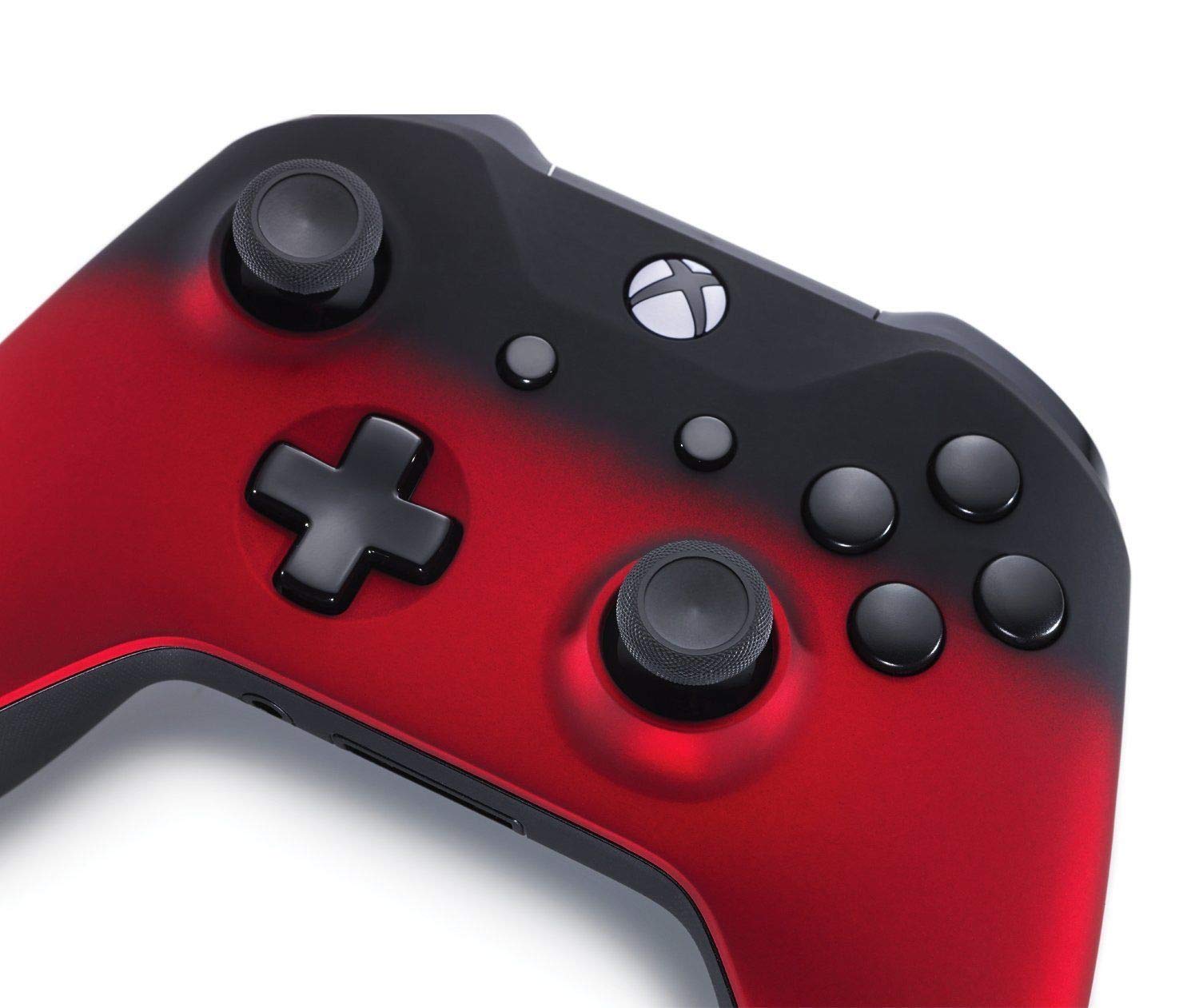 Shadow Red XB One S UN-MODDED Custom Controller (with 3.5 Jack)