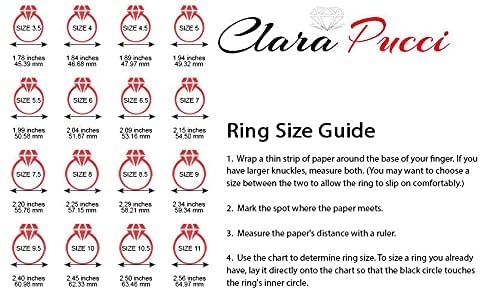 Clara Pucci 2.66 carat Round Shape Solitaire 3 stone Moissanite Engagement Wedding Anniversary Bridal ring band set 14k Multi Gold 9.75