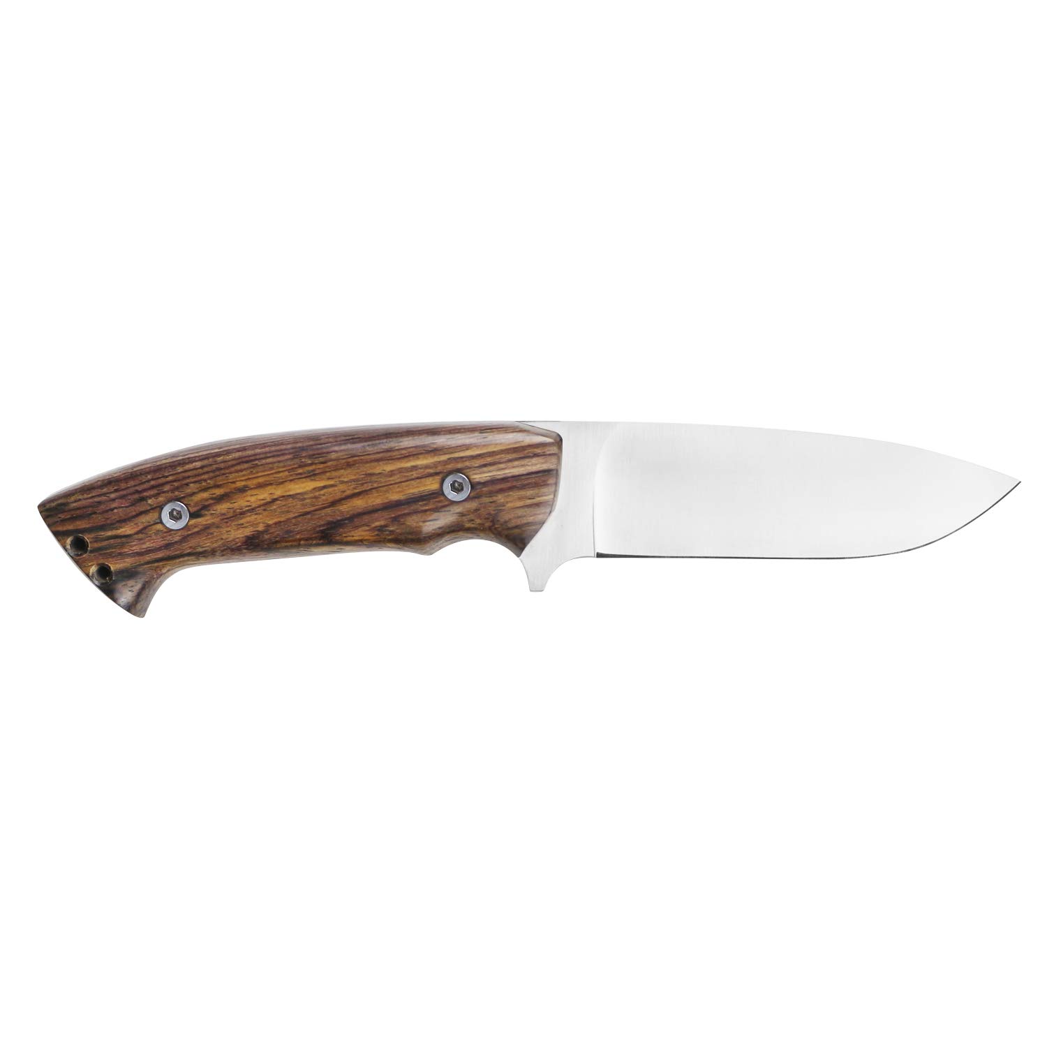 iFIELD Hunting Knife Workout EL29112 Sport, 4.5 inch MOVA Blade Full Tang, Satin Finish, Cocobolo Handle, Includes Brown Leather Sheath, Camping Tool for Fishing, Hunting, Sport Activity