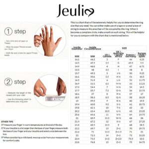 Jeulia Brilliant Diamond Band Rings for Women cz 925 Sterling Silver Ring Wedding Engagement Anniversary Promise Ring Bridal Sets Jewelry