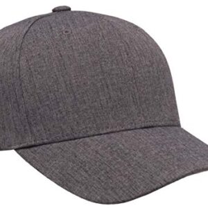 Flexfit mens Heatherlight Cap, Melange Dark Grey, Large-X-Large US