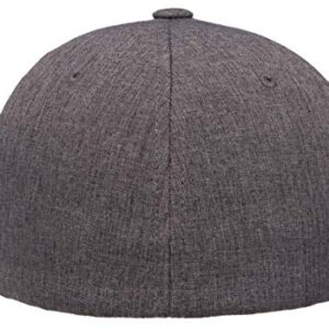 Flexfit mens Heatherlight Cap, Melange Dark Grey, Large-X-Large US