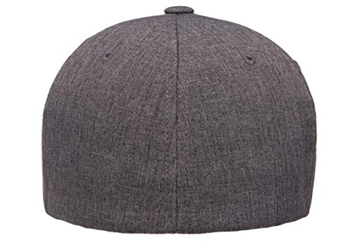 Flexfit mens Heatherlight Cap, Melange Dark Grey, Large-X-Large US